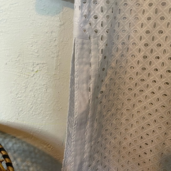 Tory Burch NWT Elegant White Eyelet Midi Length Tunic - Picture 5 of 10